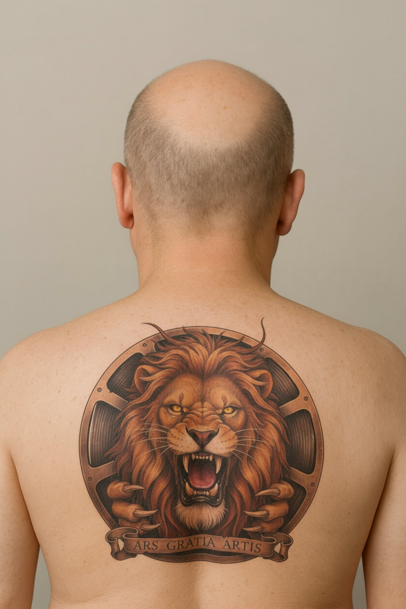 Fusión realista en espalda