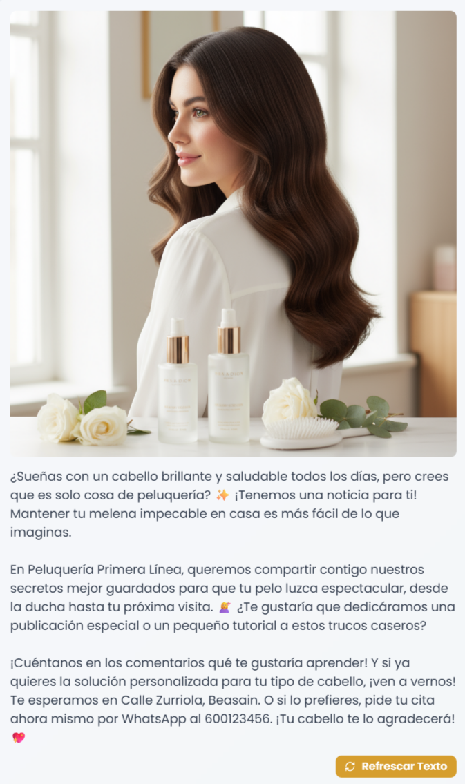 Post generado por IA