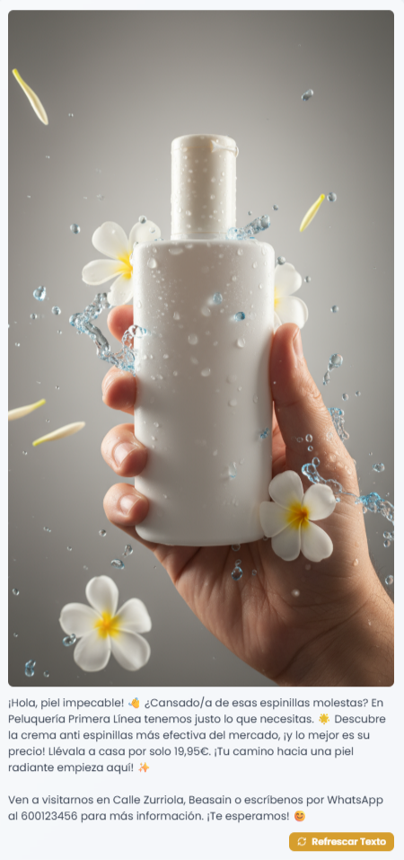 Foto de producto después de IA